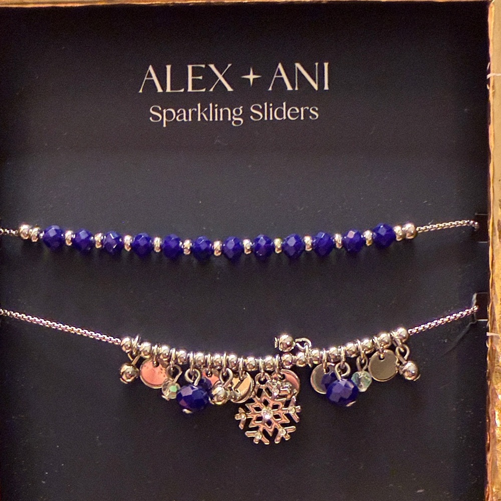 Alex and Ani Sparkling Slider Bracelets